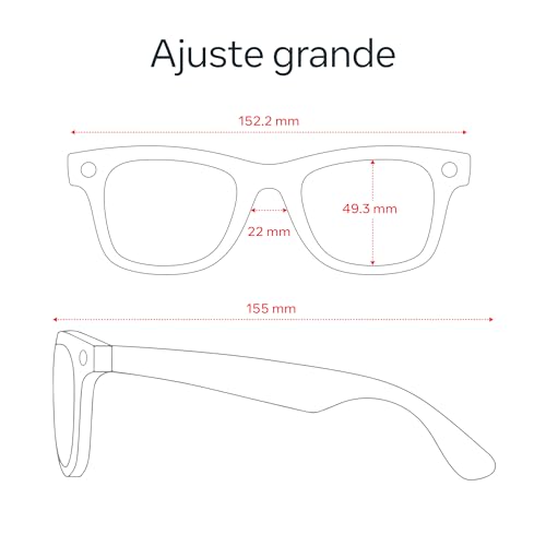 Ray-Ban Meta (Gen 1), Wayfarer, Shiny Black | Smart AI Glasses for Men, Women — 12 MP Ultra-Wide Camera, Open-Ear Speakers for Audio, Video Recording and Bluetooth — Green Lenses — Wearable Technology