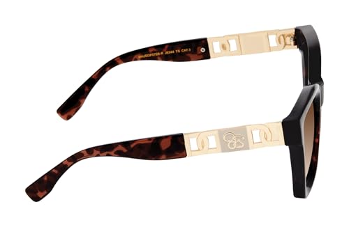 Jessica Simpson Women's Eye Catching Rectangular Sunglasses