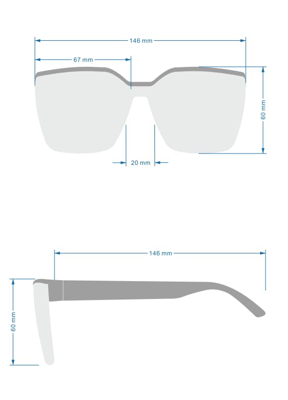 Jessica Simpson Womens J5686 Oversized Square Sunglasses With Uv400 Protection.