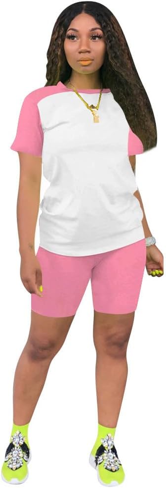 Nimsruc Two Piece Outfits For Women Summer Sweatsuits