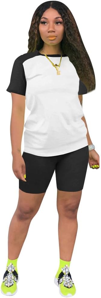 Nimsruc Two Piece Outfits For Women Summer Sweatsuits