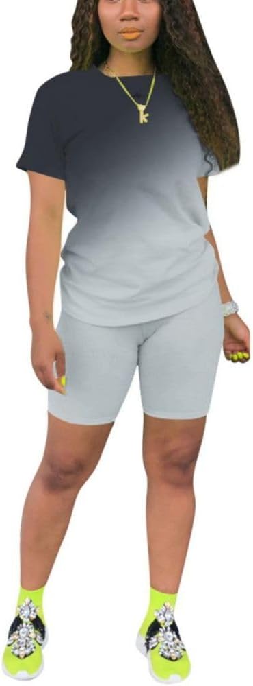 Nimsruc Two Piece Outfits For Women Summer Sweatsuits