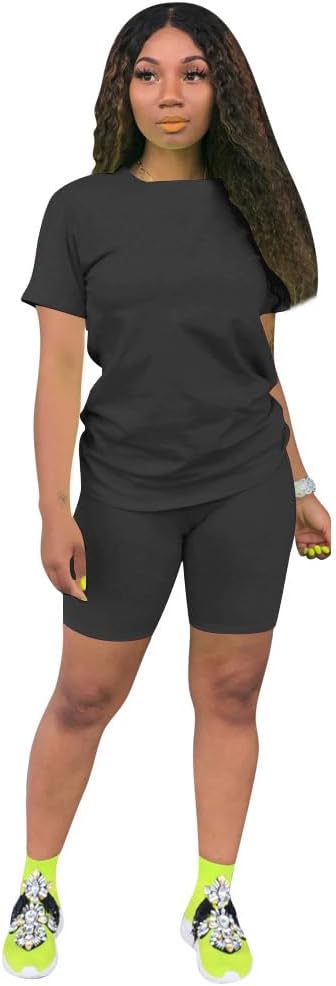 Nimsruc Two Piece Outfits For Women Summer Sweatsuits