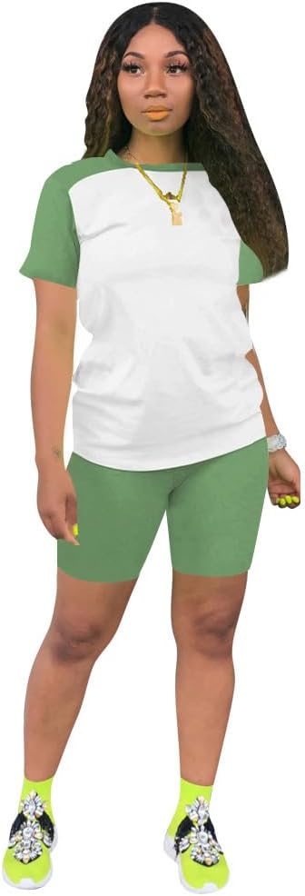 Nimsruc Two Piece Outfits For Women Summer Sweatsuits