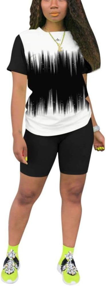 Nimsruc Two Piece Outfits For Women Summer Sweatsuits