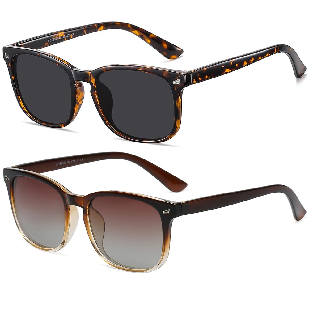 DUSHINE Polarized Sunglasses for Women Classic Retro Style UV400 Protection