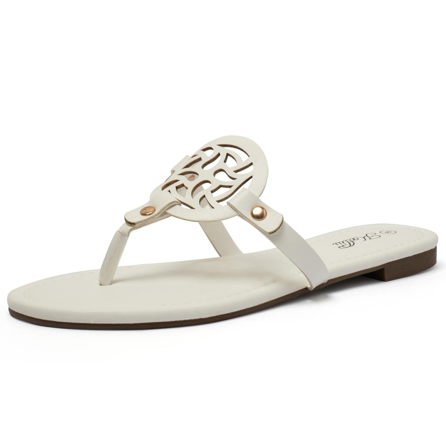 katliu Women's Flat Sandals Flip Flop Sandals Comfortable Dressy Thong Sandals