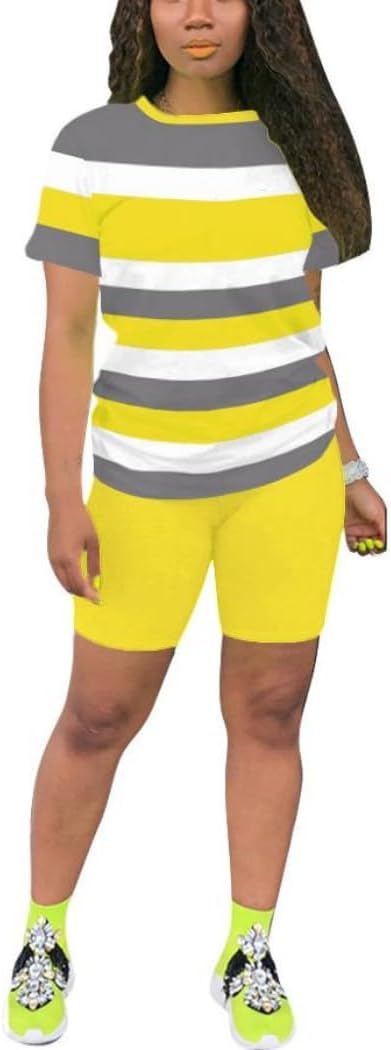 Nimsruc Two Piece Outfits For Women Summer Sweatsuits