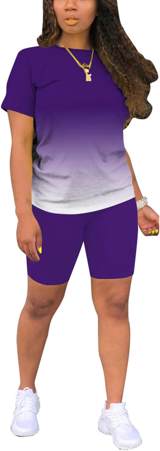 Nimsruc Two Piece Outfits For Women Summer Sweatsuits