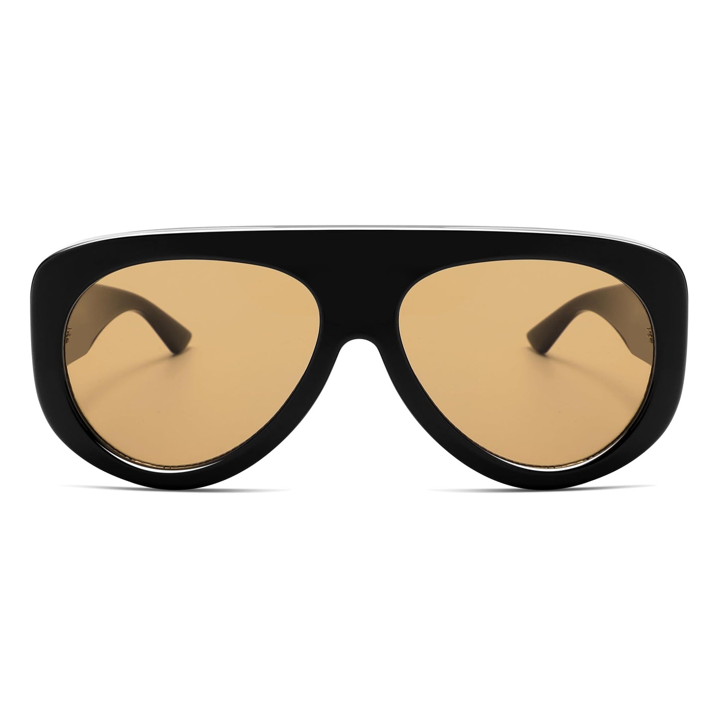 Trendy Aviator Sunglasses Womens Mens Retro 90s Rectangle Wrap Shades Oversized Style AR82372