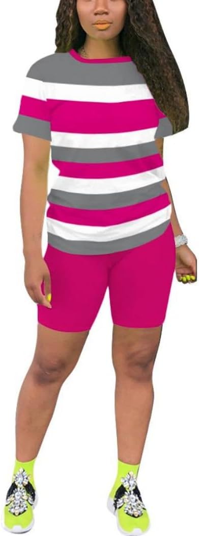 Nimsruc Two Piece Outfits For Women Summer Sweatsuits