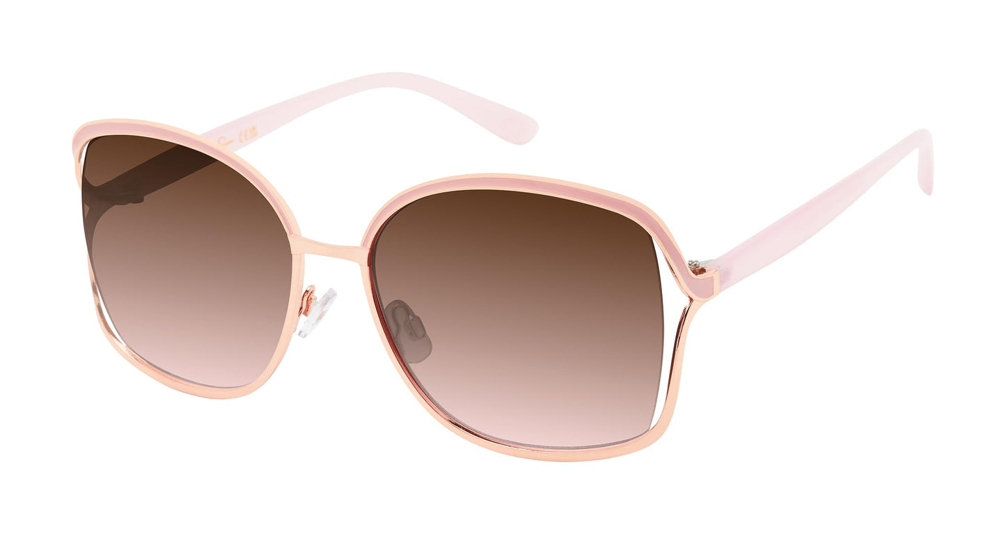 Jessica Simpson Womens J5686 Oversized Square Sunglasses With Uv400 Protection.