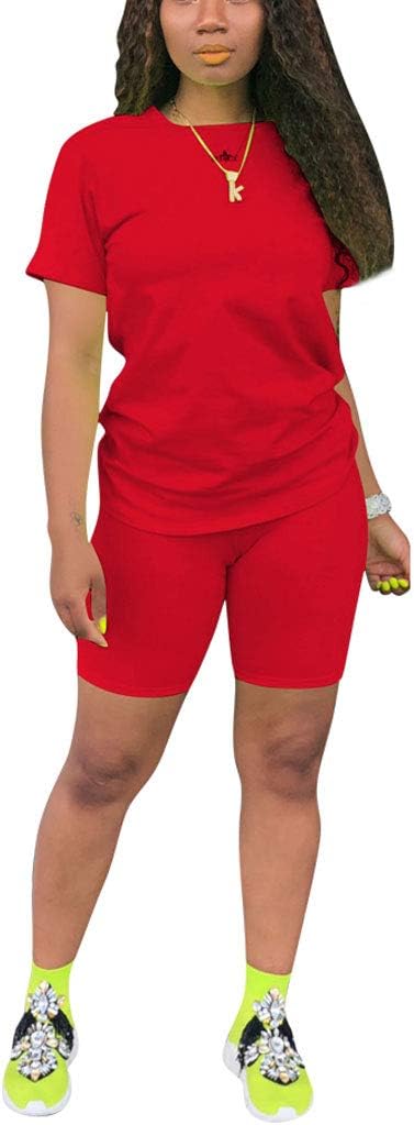 Nimsruc Two Piece Outfits For Women Summer Sweatsuits