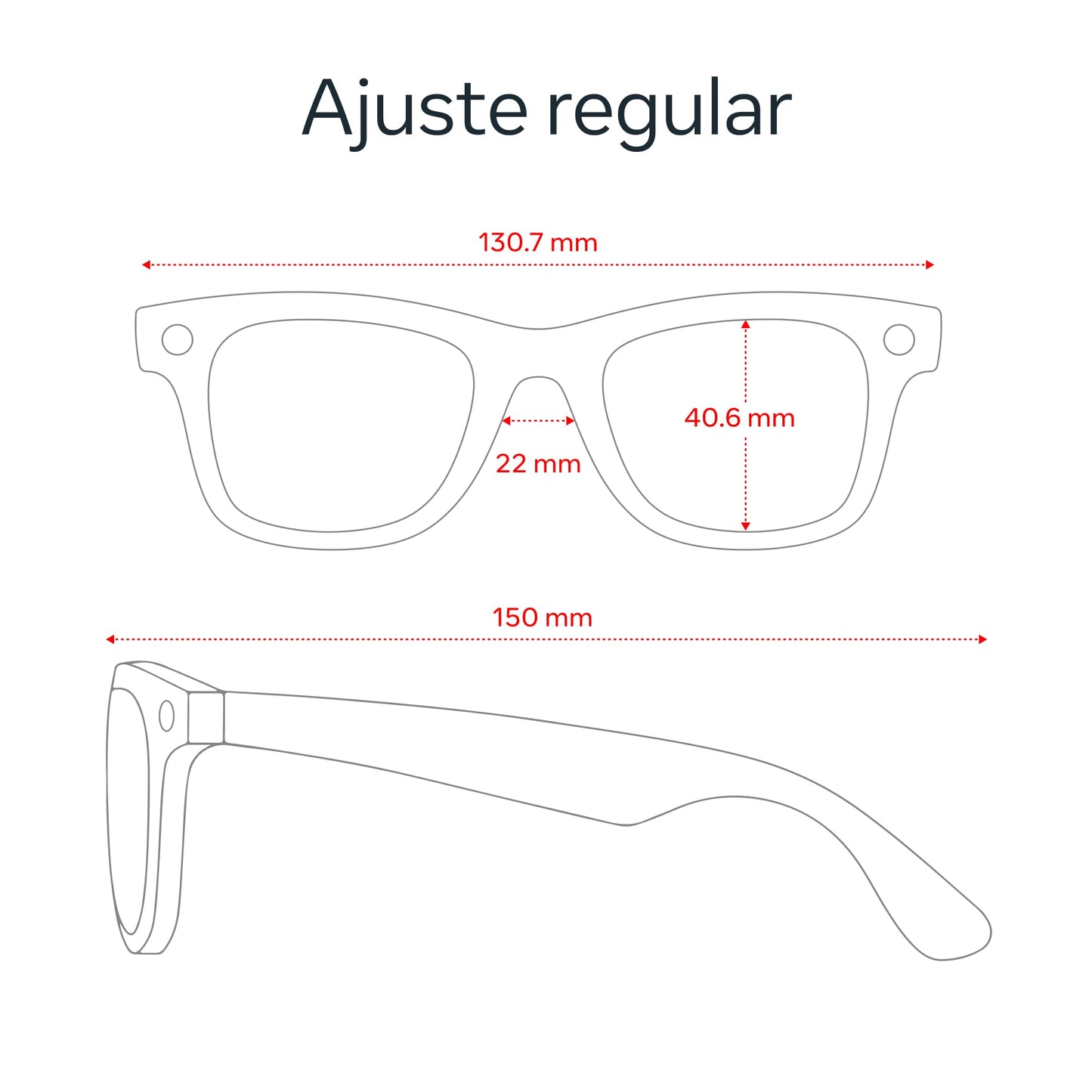 Ray-Ban Meta (Gen 1), Wayfarer, Shiny Black | Smart AI Glasses for Men, Women — 12 MP Ultra-Wide Camera, Open-Ear Speakers for Audio, Video Recording and Bluetooth — Green Lenses — Wearable Technology