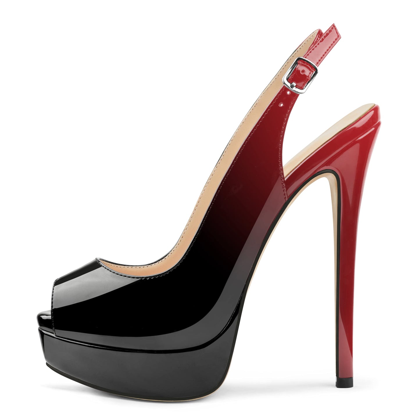 MERUMOTE Women's Platform Stiletto Heels Shoes Peep Toe Pumps 6 inch Heels for Dress Wedding Party