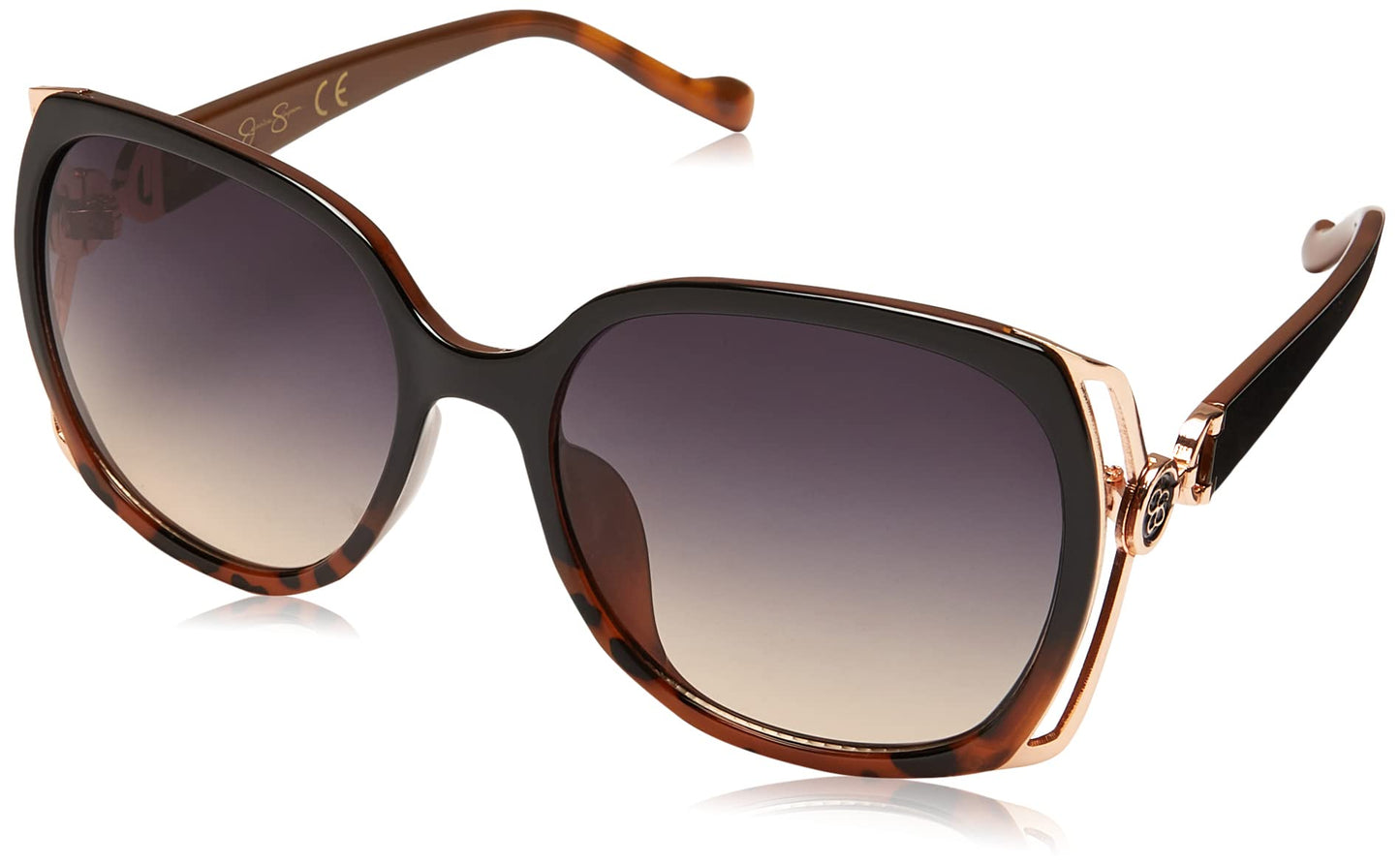 Jessica Simpson Womens J5686 Oversized Square Sunglasses With Uv400 Protection.