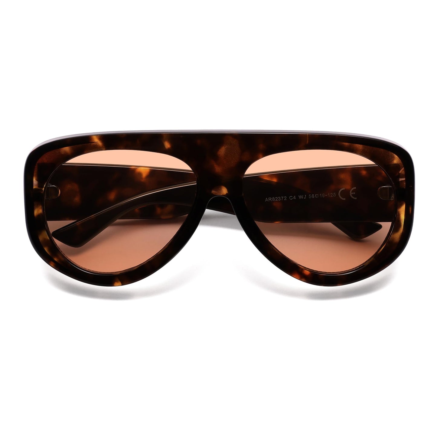 Trendy Aviator Sunglasses Womens Mens Retro 90s Rectangle Wrap Shades Oversized Style AR82372