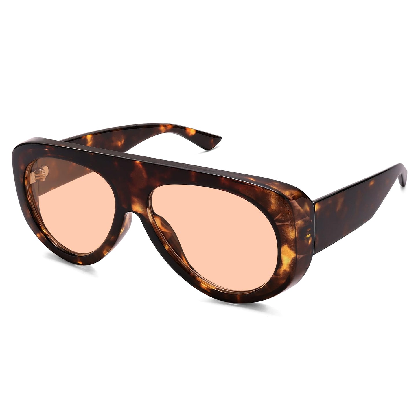 Trendy Aviator Sunglasses Womens Mens Retro 90s Rectangle Wrap Shades Oversized Style AR82372