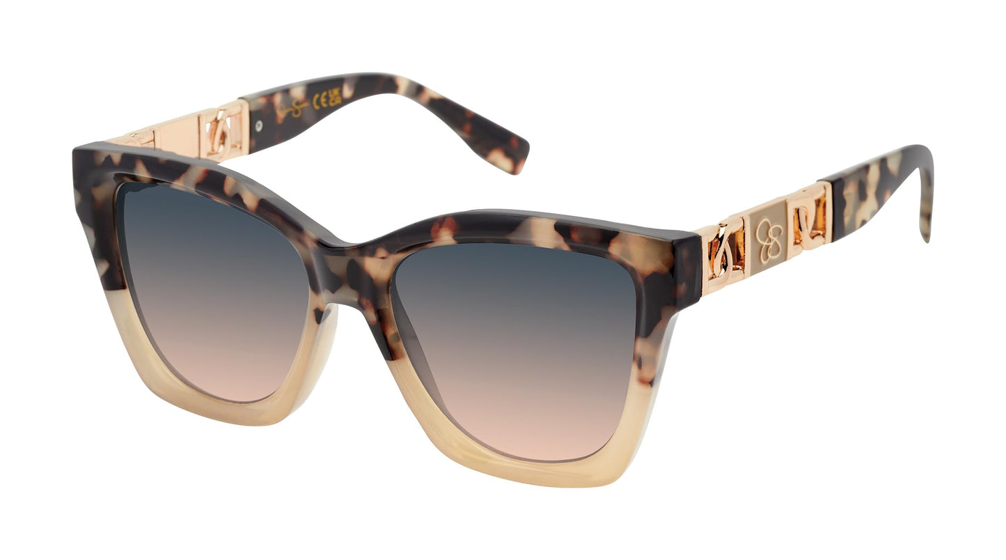 Jessica Simpson Women's Eye Catching Rectangular Sunglasses