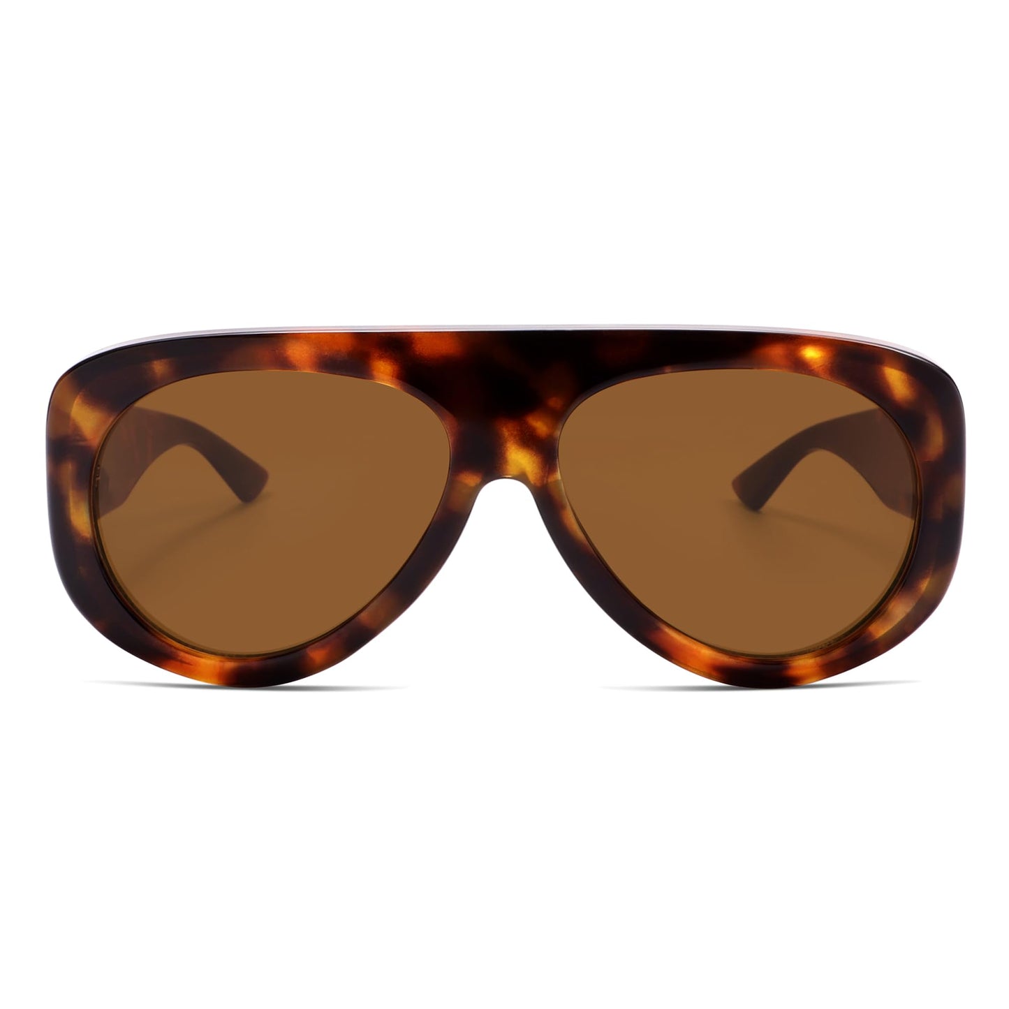 Trendy Aviator Sunglasses Womens Mens Retro 90s Rectangle Wrap Shades Oversized Style AR82372