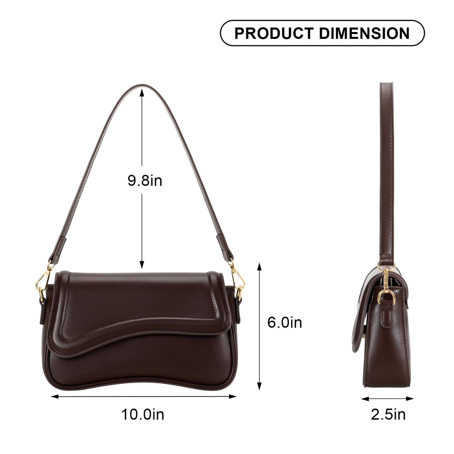 KKXIU Shoulder Bag for Women Small Clutch Purses Cute Hobo Handbag Trendy Underarm Bag
