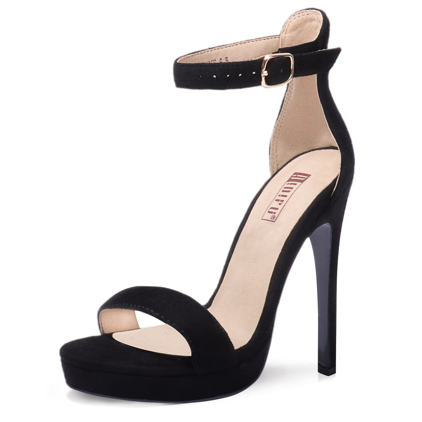 IDIFU Women's Stiletto High Heel Sandals Platform Open Toe Ankle Strap Dress Shoes for Women Bride Ladies in Wedding Bridal Party Homecoming