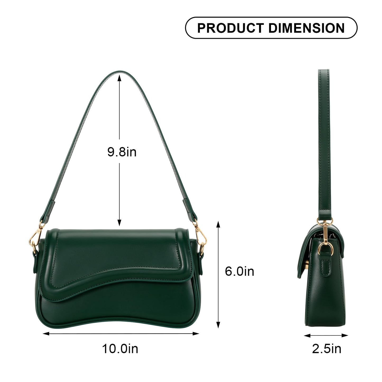 KKXIU Shoulder Bag for Women Small Clutch Purses Cute Hobo Handbag Trendy Underarm Bag