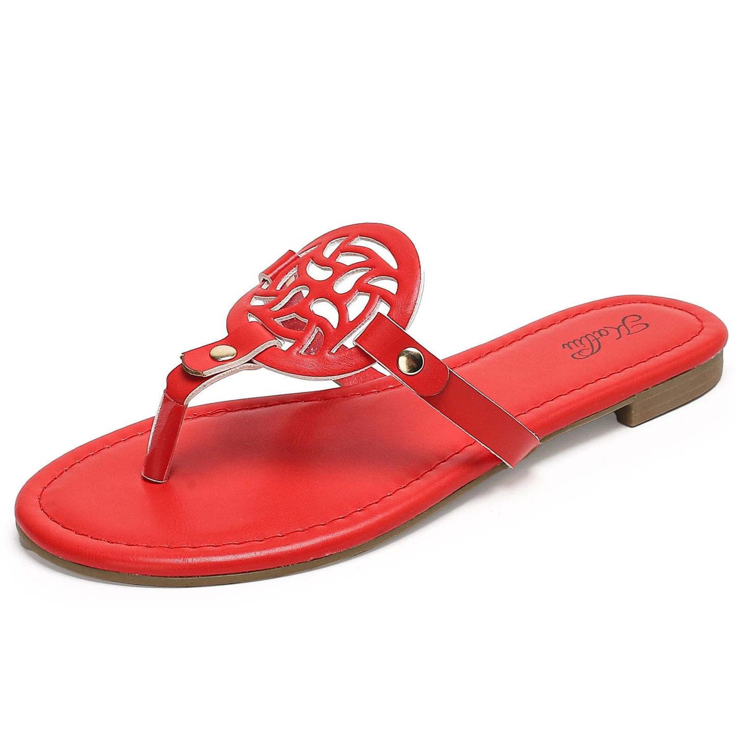 katliu Women's Flat Sandals Flip Flop Sandals Comfortable Dressy Thong Sandals
