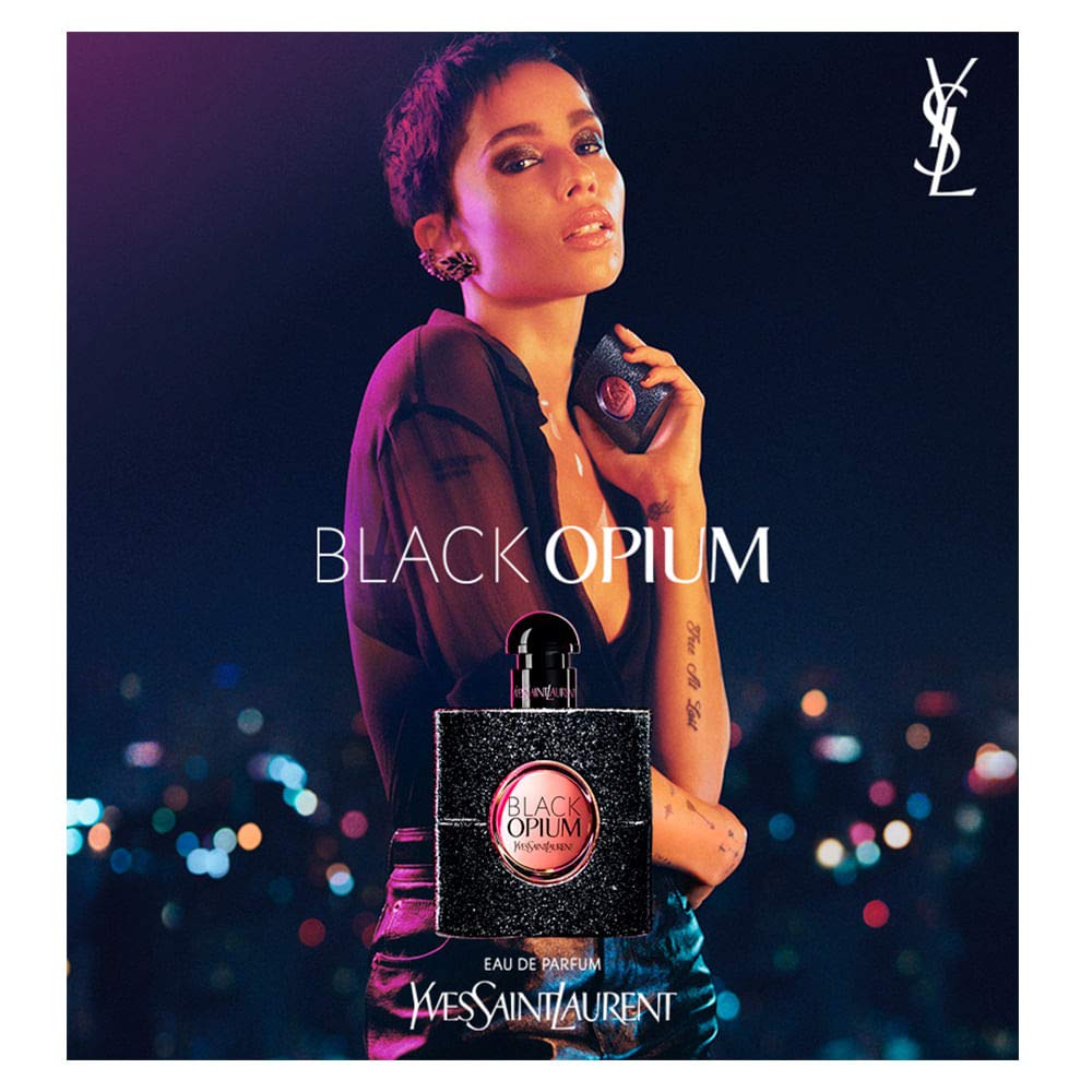 Yves Saint Laurent Eau De Parfum Spray for Women, Black Opium, 3 Ounce