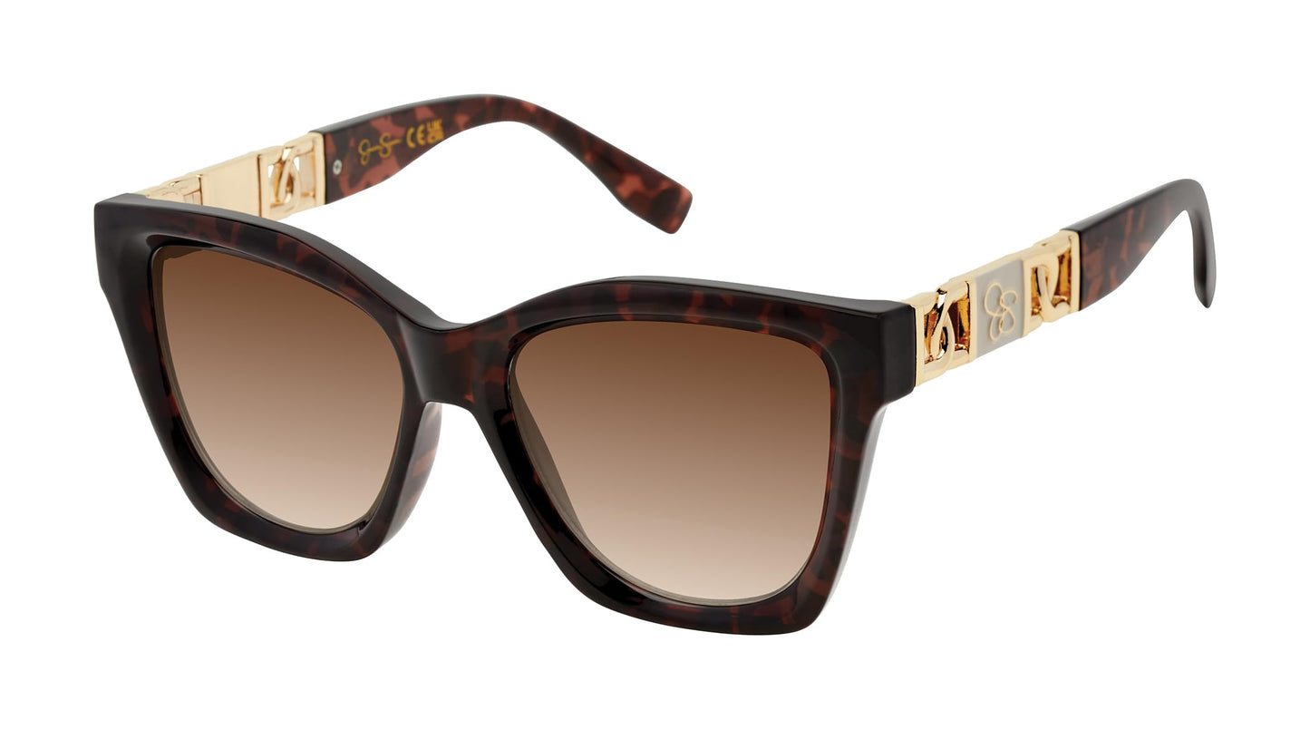 Jessica Simpson Women's Eye Catching Rectangular Sunglasses