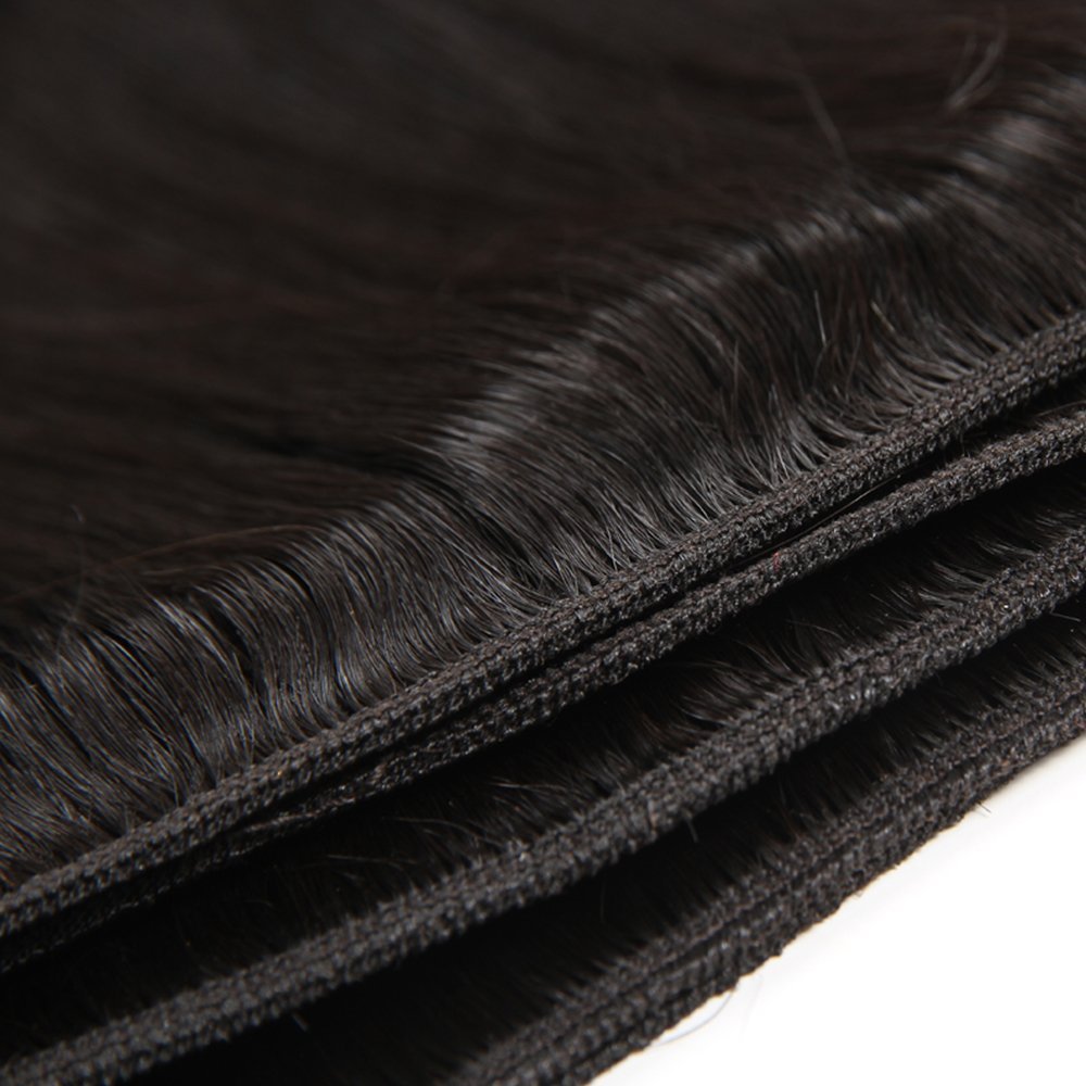 WOWQUEEN 10A Brazilian Straight Human Hair Bundles 18 20 22 Inch 100% Unprocessed Virgin Straight Weave 3 Bundles Deals Human Hair
