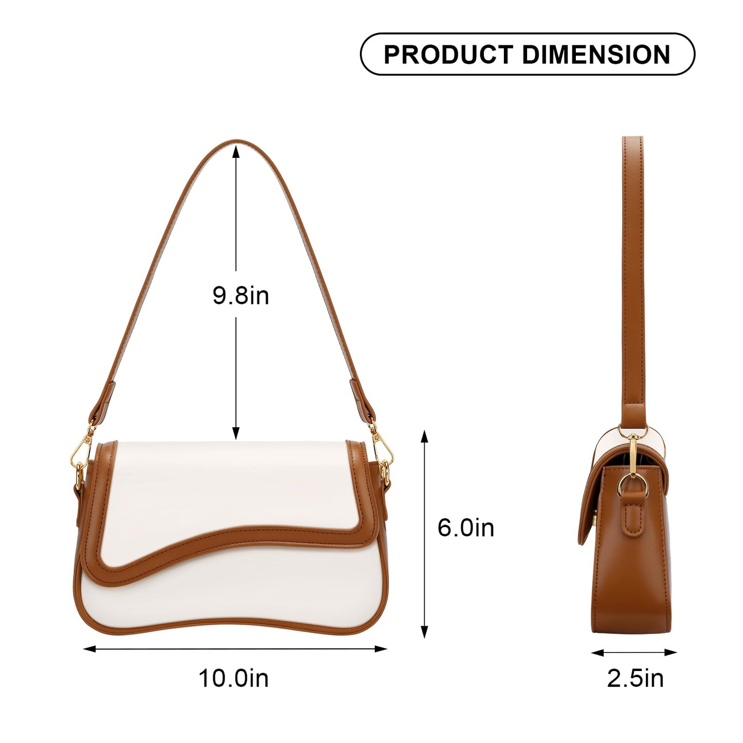 KKXIU Shoulder Bag for Women Small Clutch Purses Cute Hobo Handbag Trendy Underarm Bag