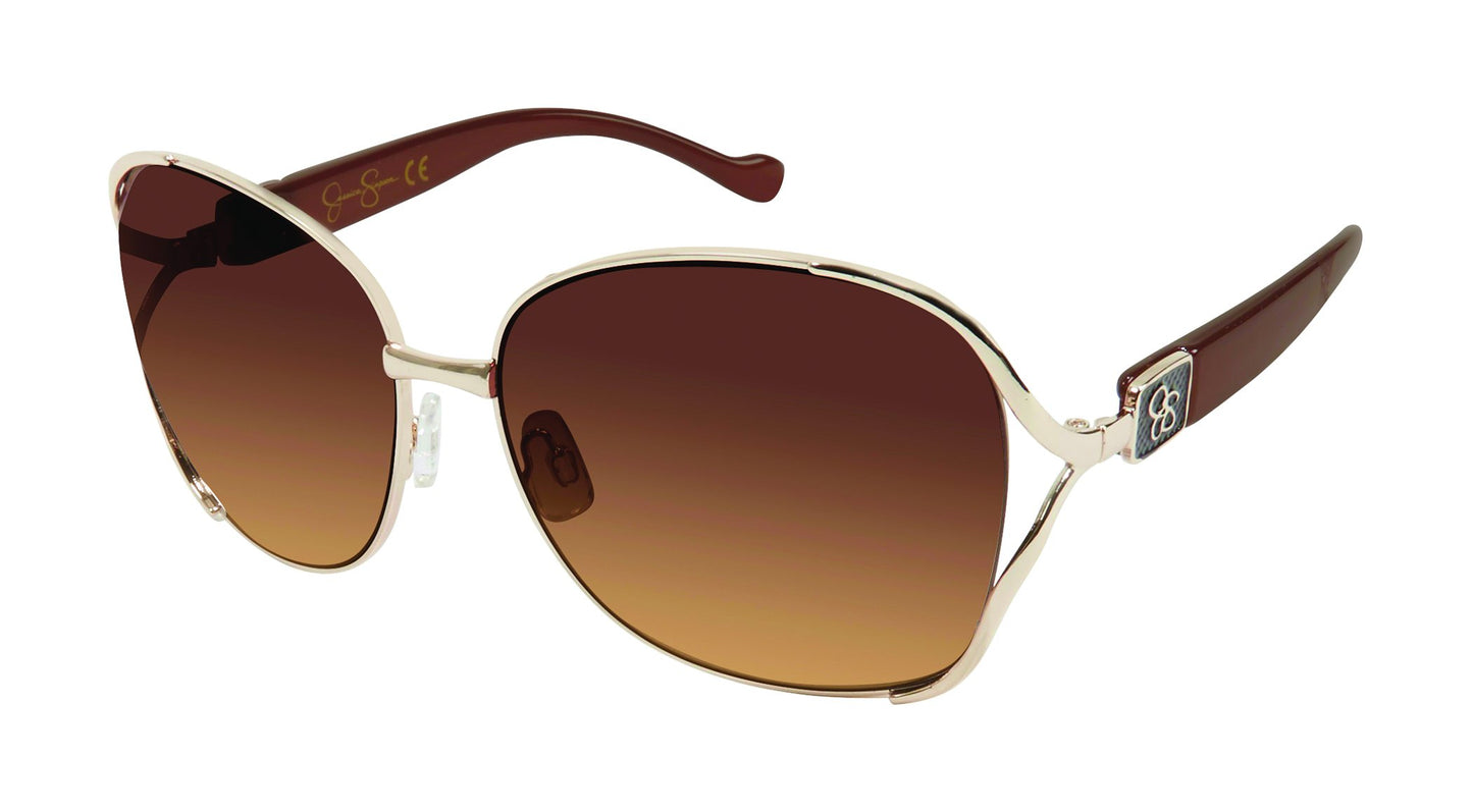 Jessica Simpson Womens J5686 Oversized Square Sunglasses With Uv400 Protection.