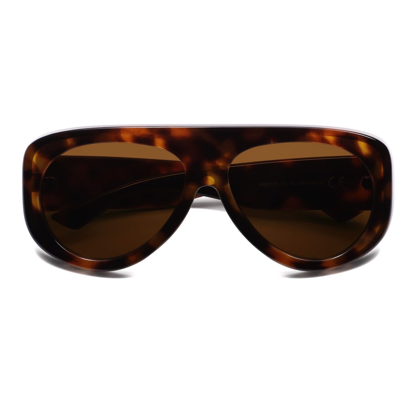 Trendy Aviator Sunglasses Womens Mens Retro 90s Rectangle Wrap Shades Oversized Style AR82372