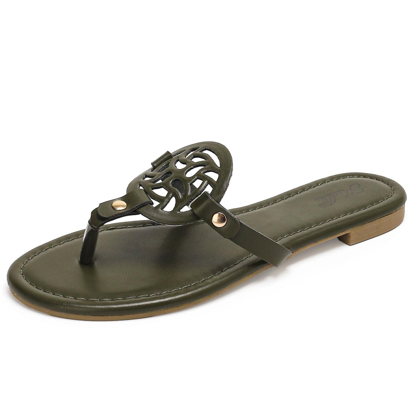 katliu Women's Flat Sandals Flip Flop Sandals Comfortable Dressy Thong Sandals