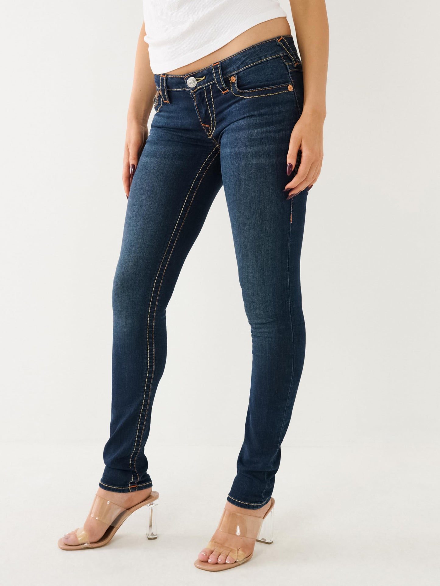 True Religion Women's Stella Low Rise Skinny Jean