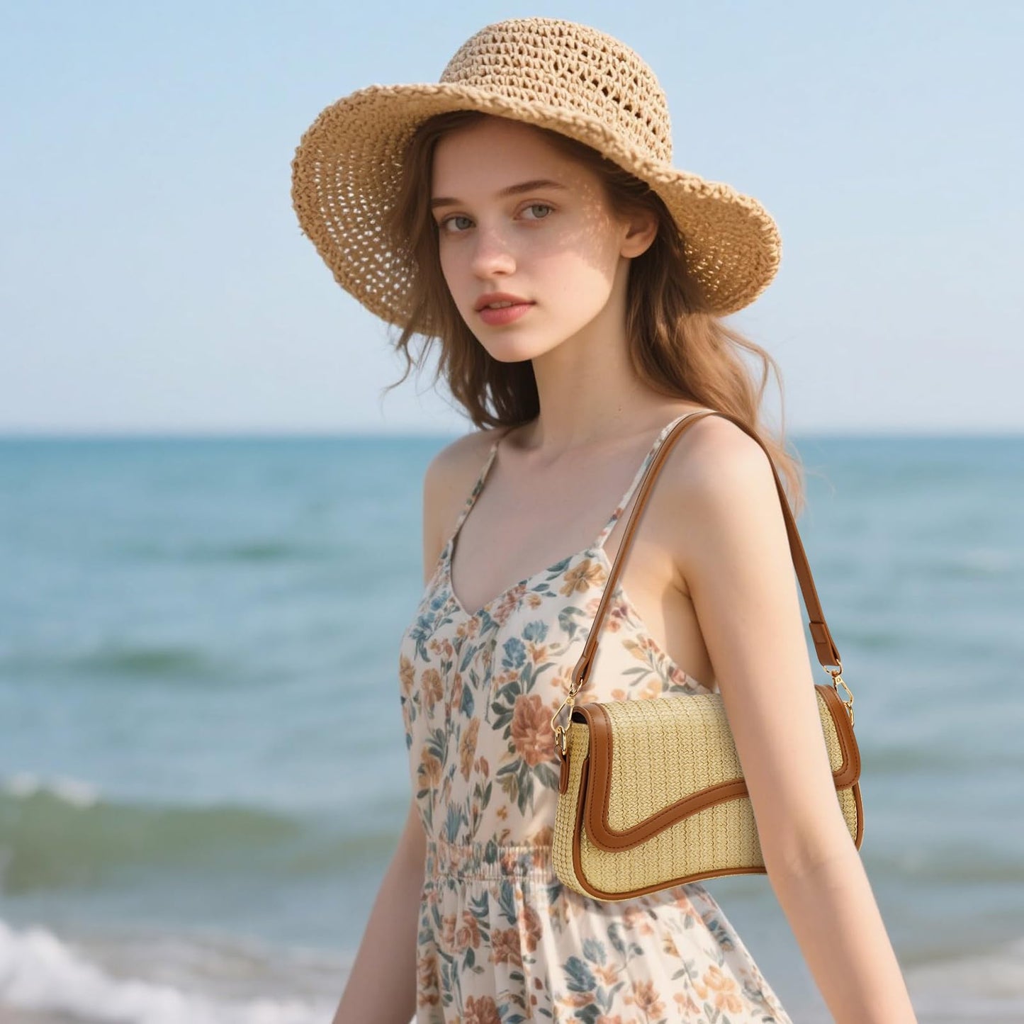 KKXIU Shoulder Bag for Women Small Clutch Purses Cute Hobo Handbag Trendy Underarm Bag