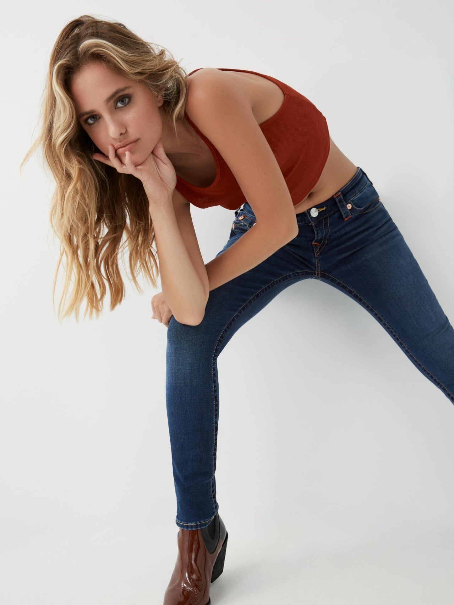 True Religion Women's Stella Low Rise Skinny Jean