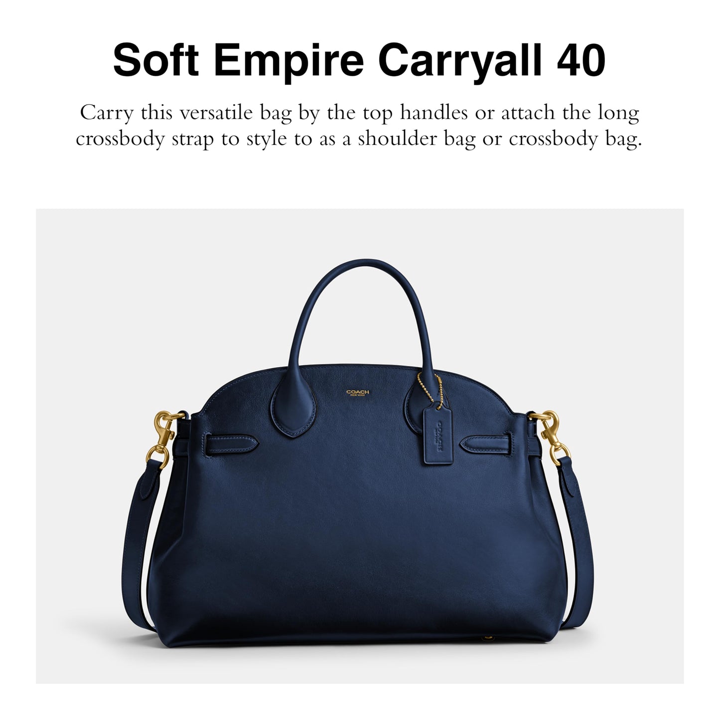 Coach Women's Suede Soft Empire Carryall 40 Tote