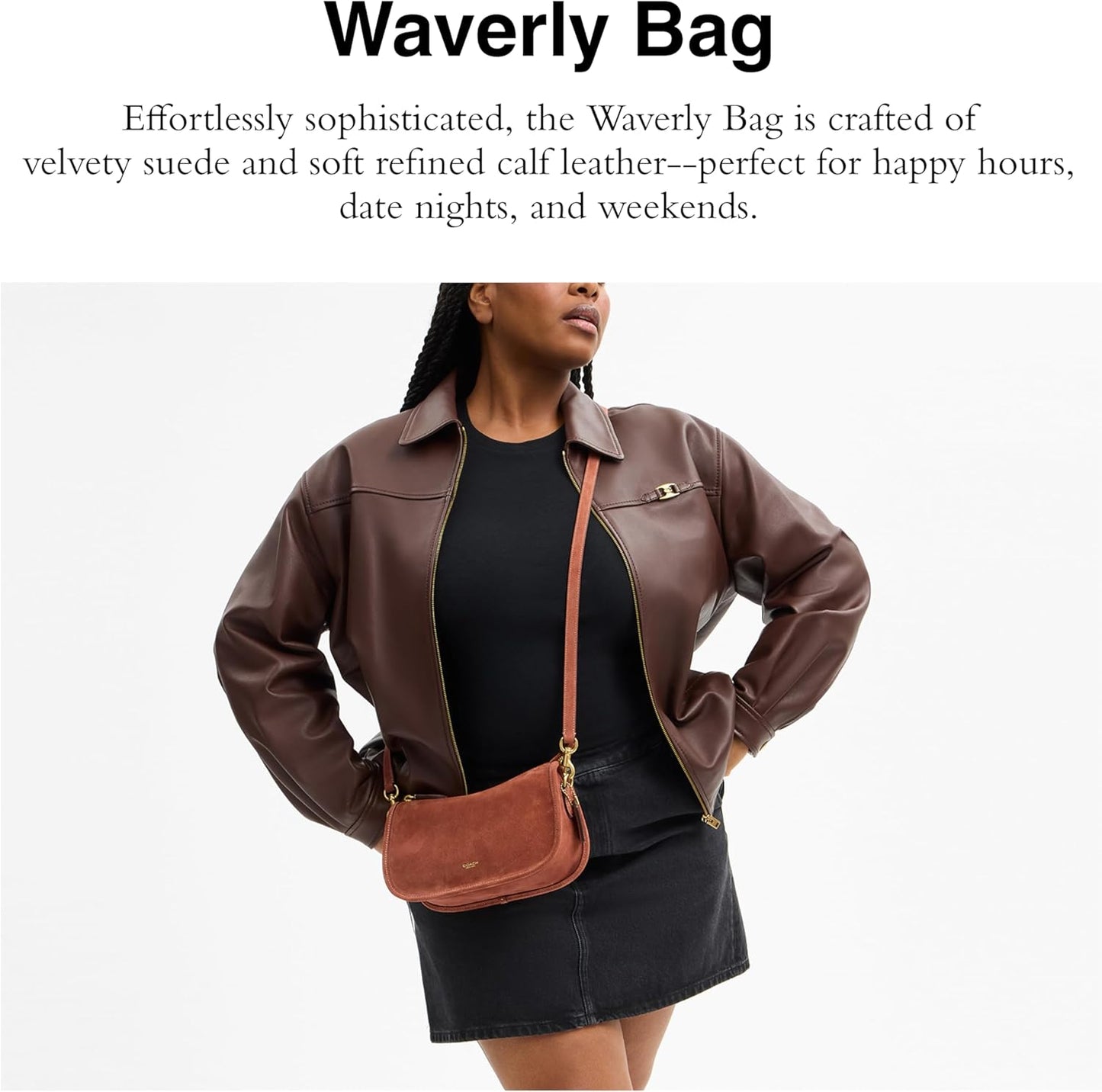 COACH Suede Waverly Bag