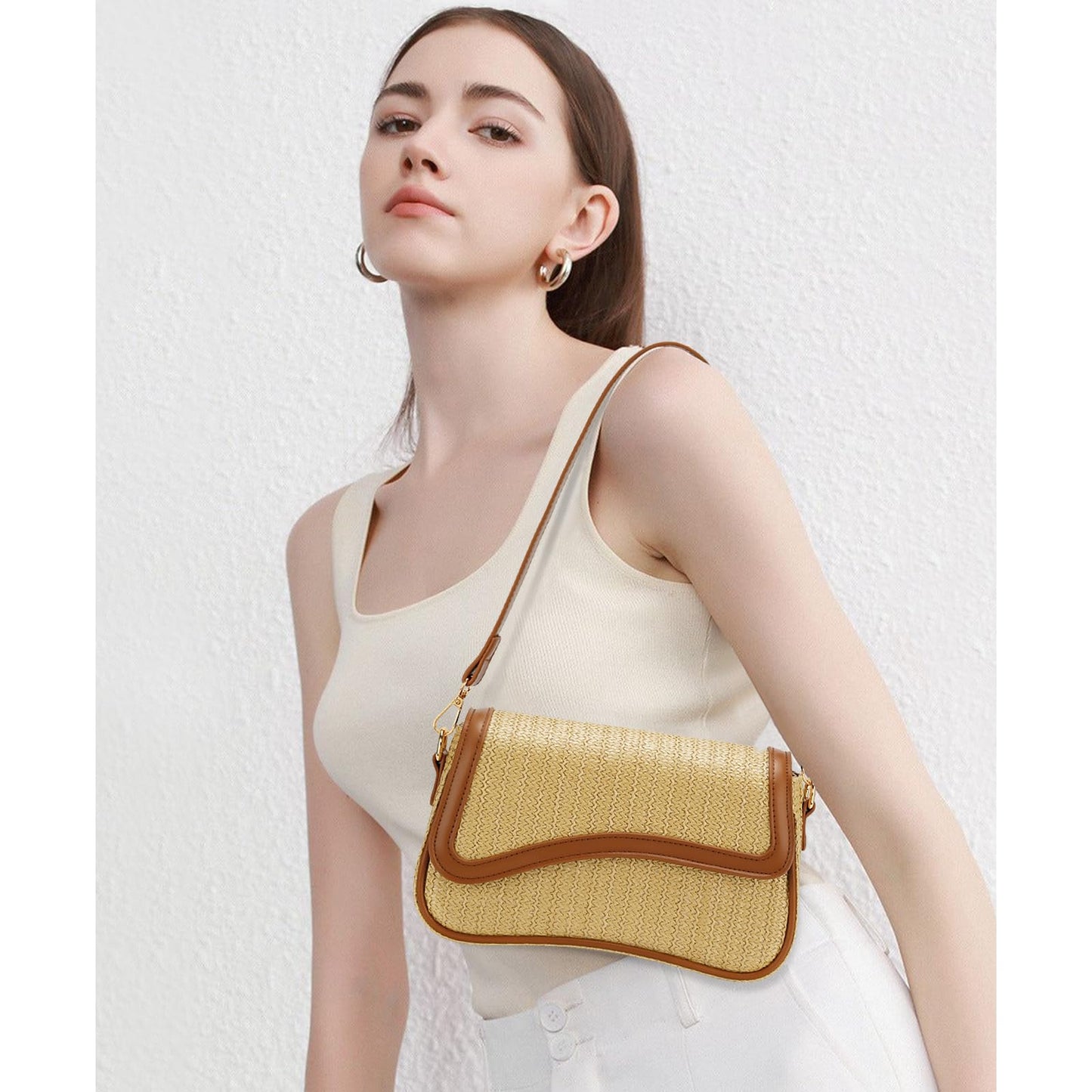 KKXIU Shoulder Bag for Women Small Clutch Purses Cute Hobo Handbag Trendy Underarm Bag