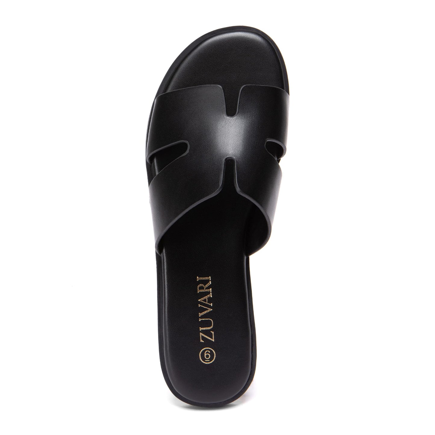Women's Flat Sandals Open Toe Leather Slippers for Summer Slip On Beach Mules Dressy Comfortable Slide Sandals