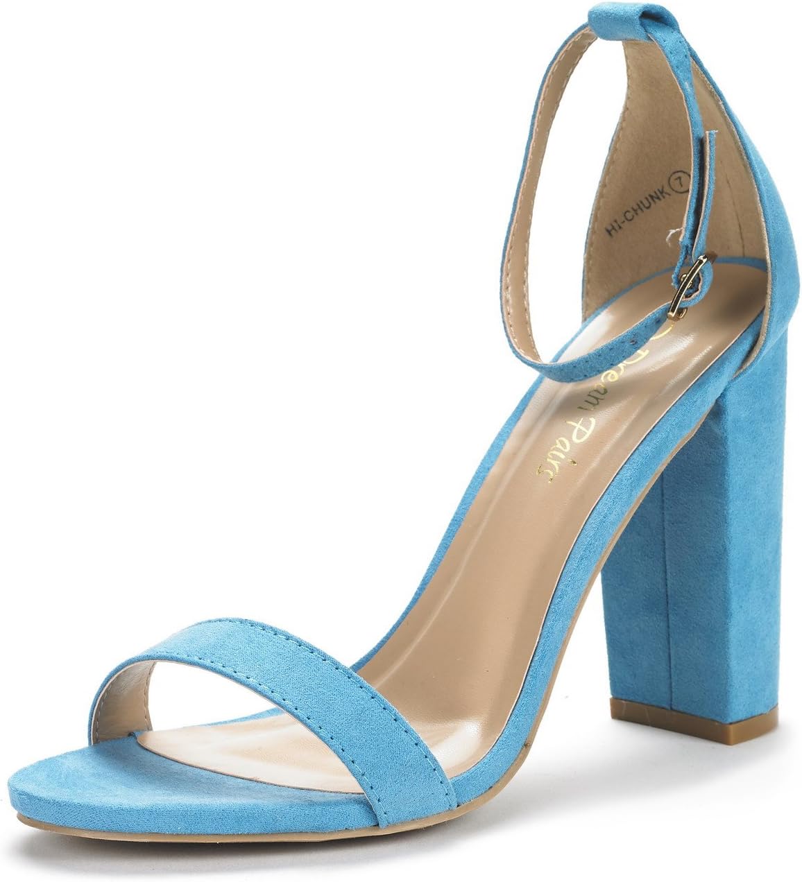 DREAM PAIRS Women's Hi-Chunk High Heel Pump Sandals