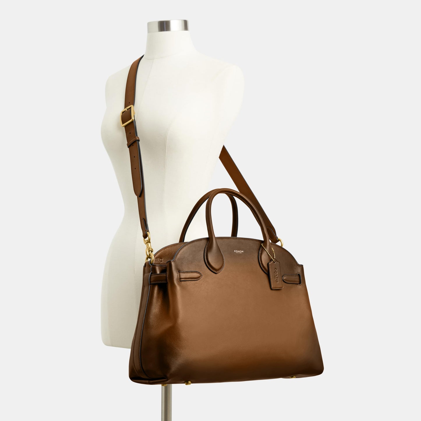 Coach Women's Suede Soft Empire Carryall 40 Tote
