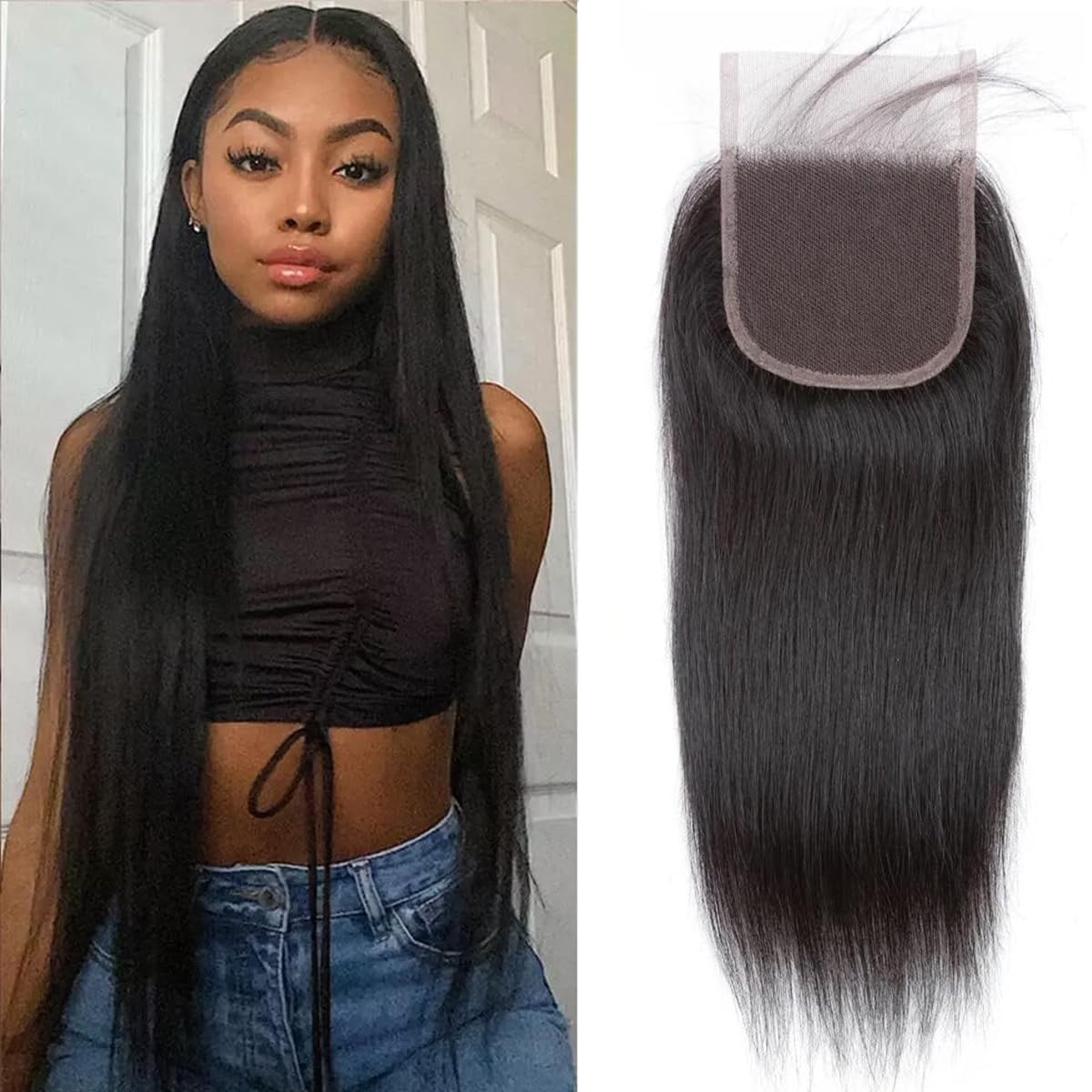 Straight Bundles Human Hair 12 14 16 Inch 100% Unprocessed Brazilian Virgin Hair Straight Weave Bundle Human Hair Bundles Real Natural Black Human Hair Extensions