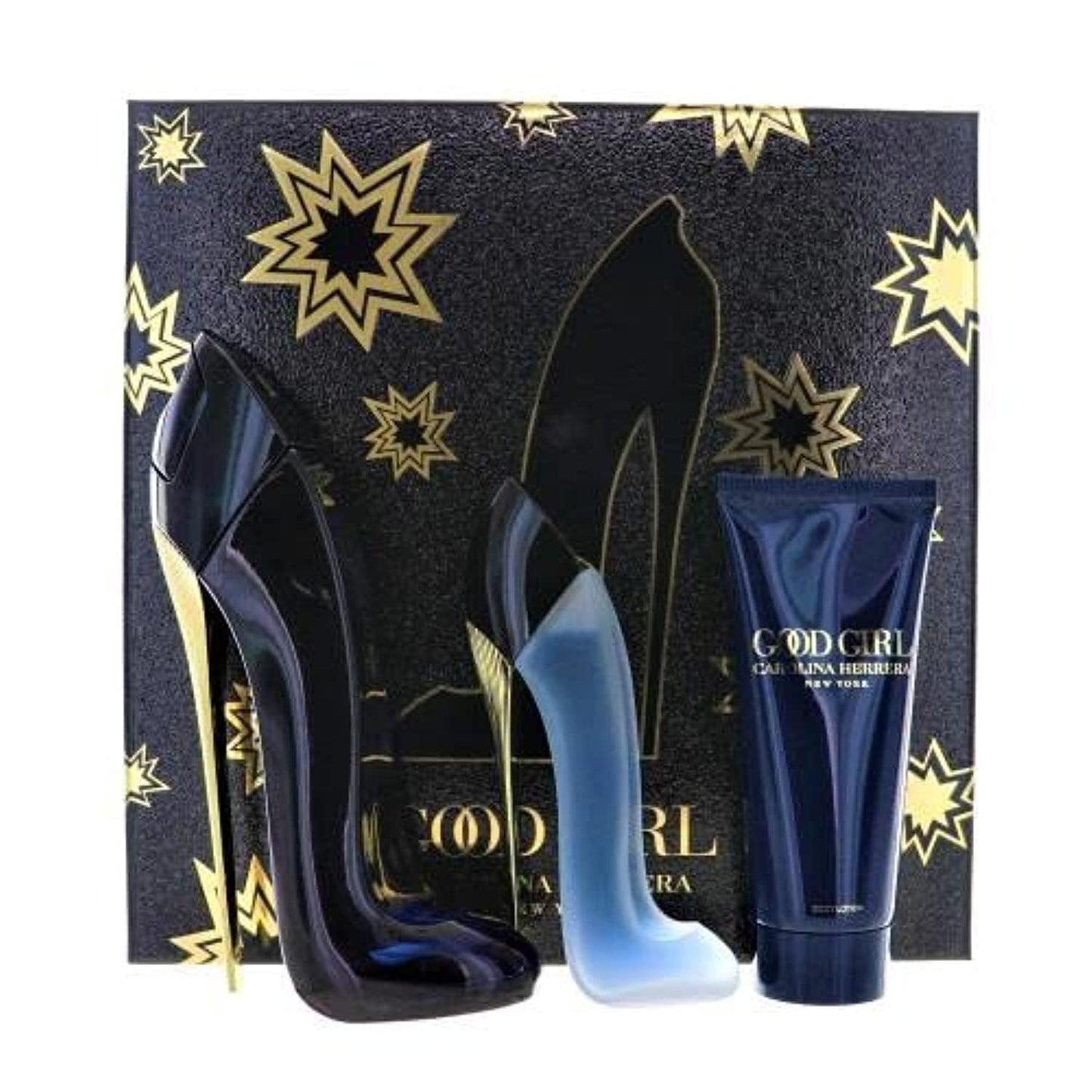 Carolina Herrera Good Girl 3 Pieces Gift Set for Women (2.7 Ounce Eau de Parfum Spray + 3.4 Ounce Body Lotion + 0.3 Eau de Parfum Mini Spray)