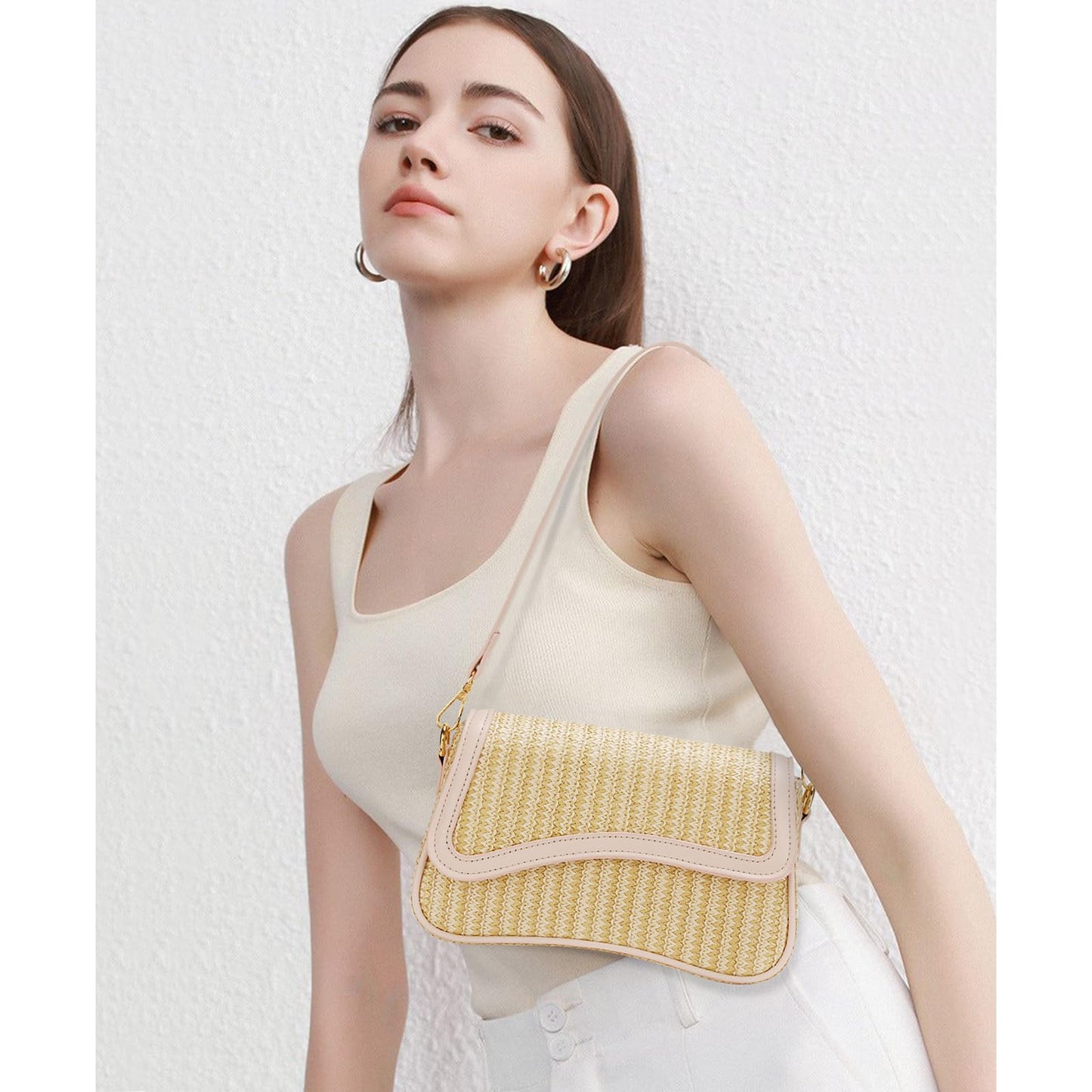KKXIU Shoulder Bag for Women Small Clutch Purses Cute Hobo Handbag Trendy Underarm Bag