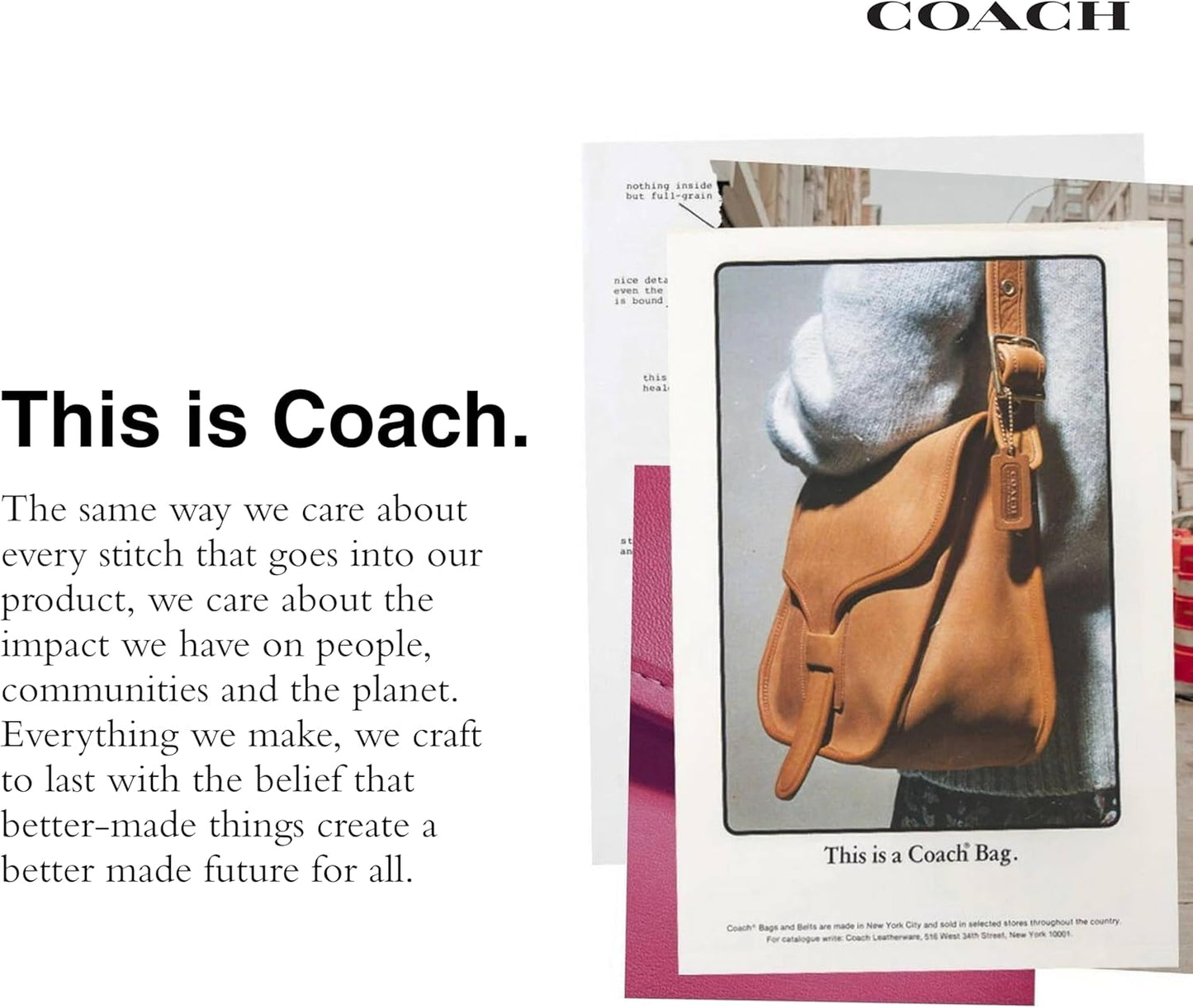 COACH Suede Waverly Bag