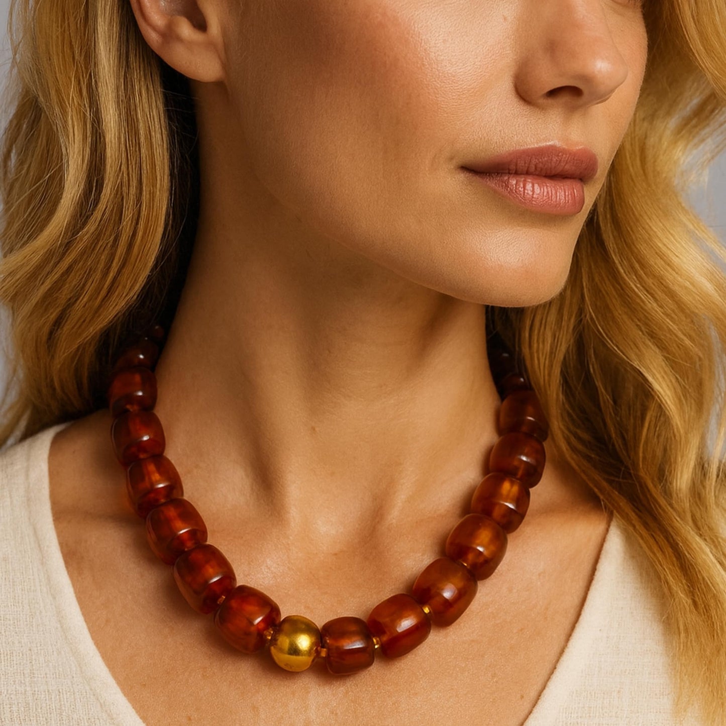 Mchic Colorful Beaded Choker Necklace for Women: Boho Large Square Acrylic Beaded Necklace Stainless Steel Adjustable Surfer Beach Strand Necklces Summer Handmade Jewelry Gift for Women