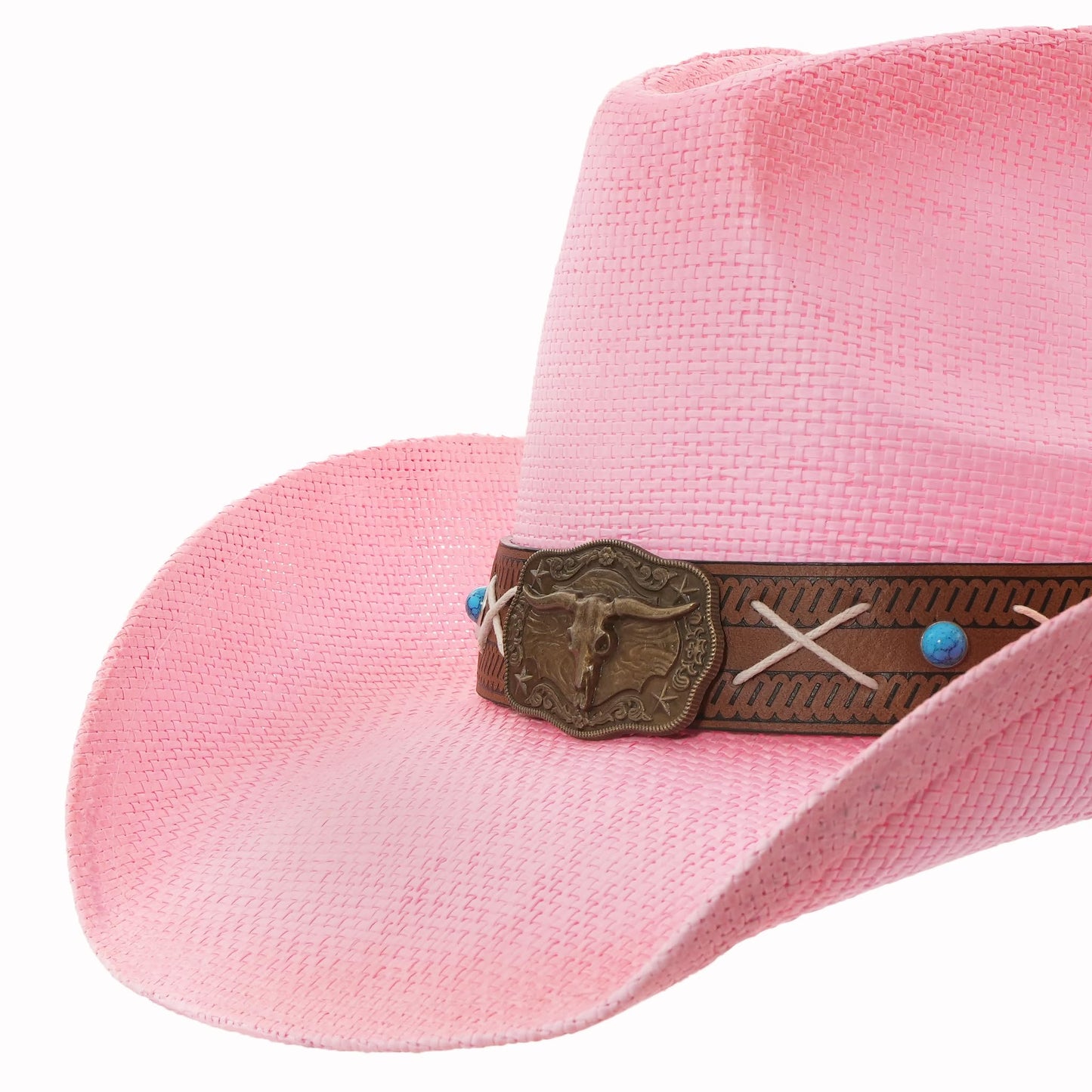 grinderPUNCH Western Outback Cowboy Hat Men's Women's Style Classic Straw Western Cowgirl Hat